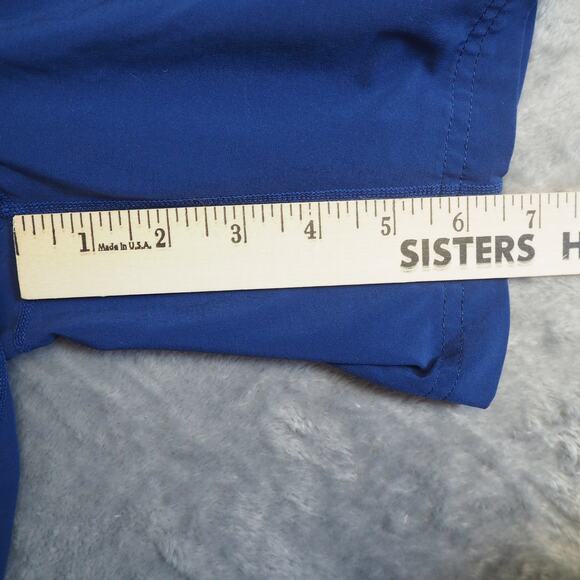 Peloton x Fourlaps Athletic Shorts Men's Size M Blue Training Workout RE-UP - Picture 3 of 10